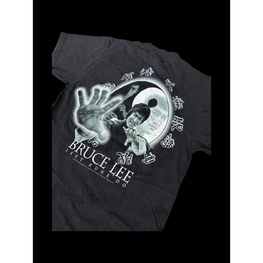 Vintage 1998 Bruce Lee T Shirt Jeet Kune Do‎ Men's Sz Small Black Movie 90s